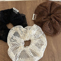 Vintage Hollow Out Knitted Fishnet Beach Scrunchies MK2BW6W6HSR47