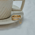 Multi-Layer Rhinestone Stackable Ring - DippedShop Wholesale - #7667