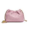 Fashion Woven Plaid Cloud Shoulder Bag 6W10BBG2419