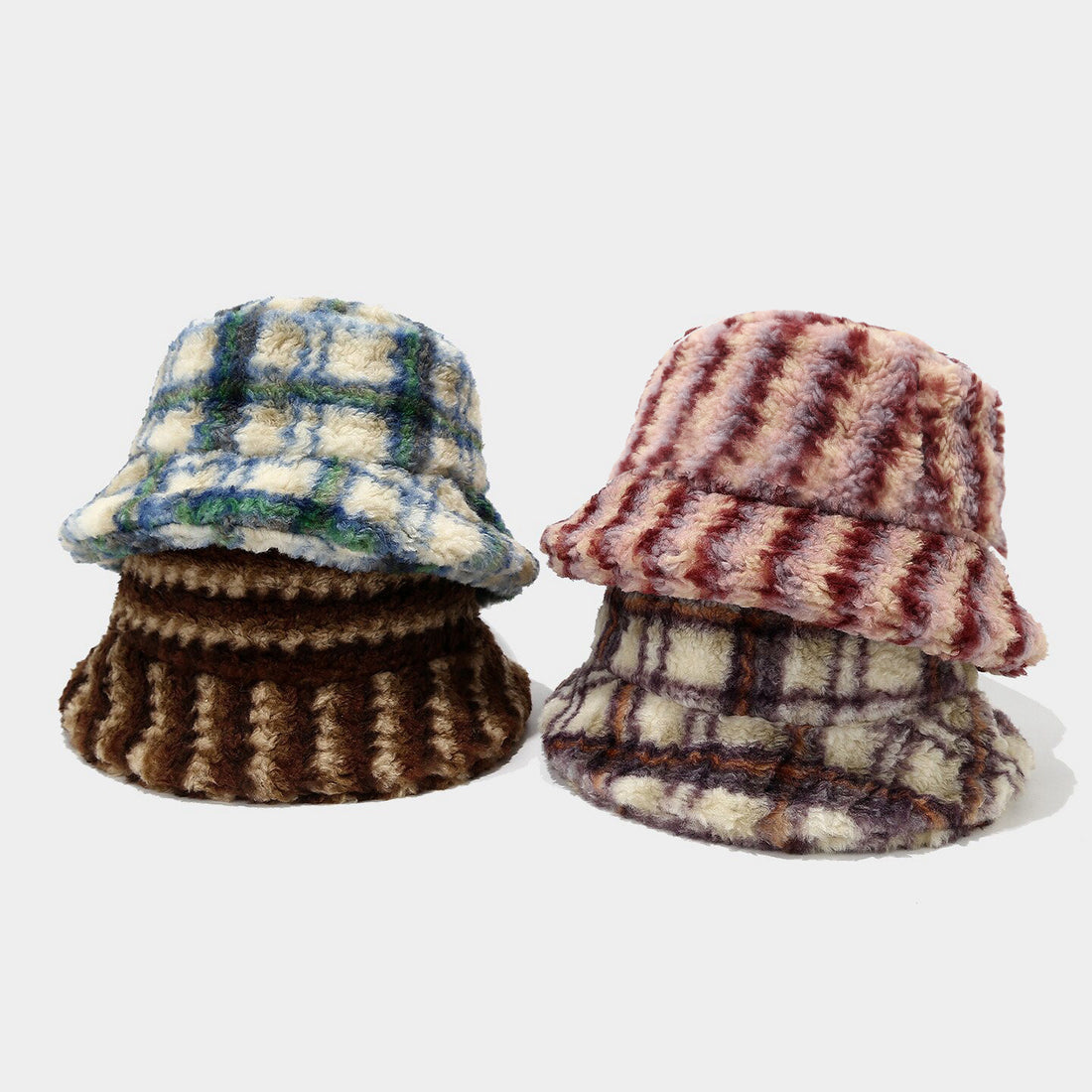 Casual Fluffy Bucket Hat - DippedShop Wholesale - #8723