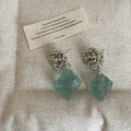 Natural Stone Dangle Earrings - DippedShop Wholesale - #8739