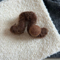 Sweet Plush Felt Ball Small Hair Claw 6W6HCP1652