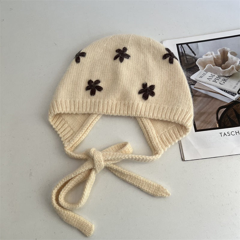 Embroidered Knit Beanie Hat - DippedShop Wholesale - #6547