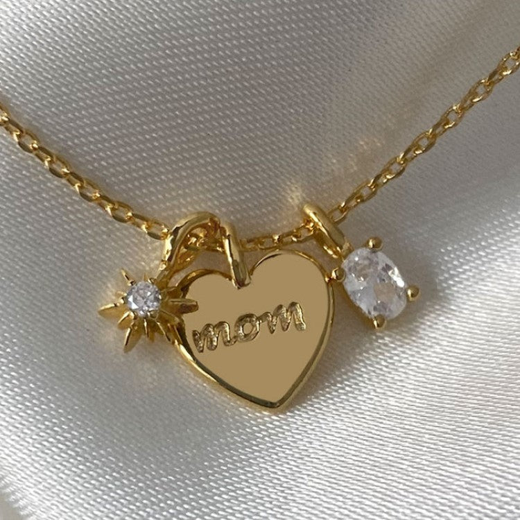 Gold Plated Heart Necklace - DippedShop Wholesale - #5043