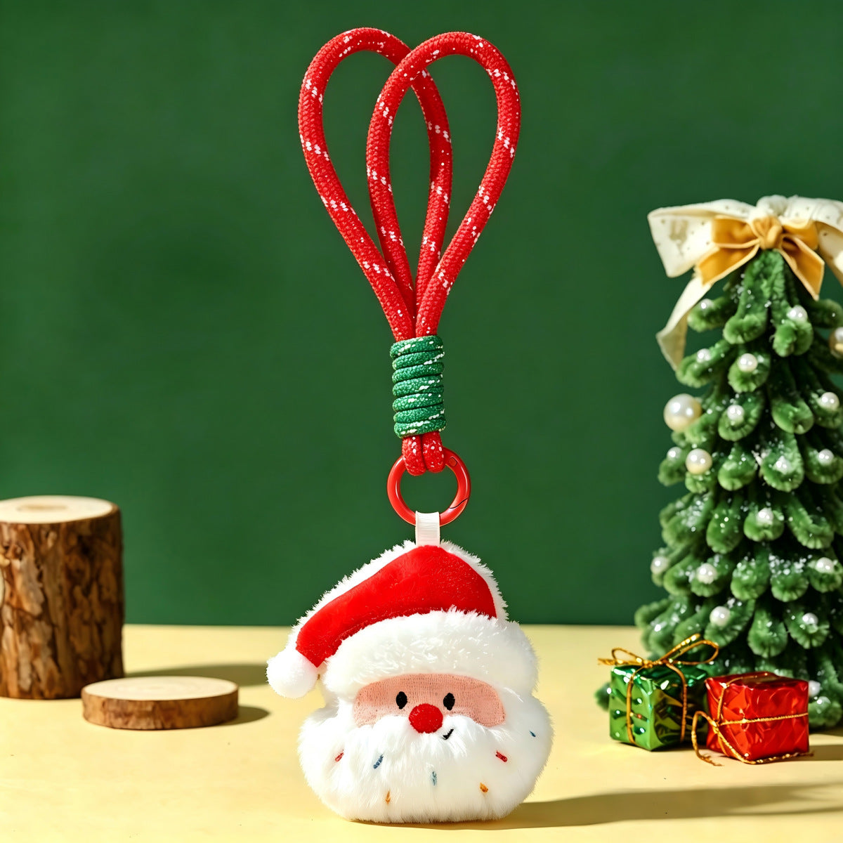 Cute Plush Santa Claus Doll Bag Charm 6W10BBC830