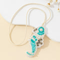 Stylish Handmade Beaded Seahorse Pendant Bag Charm 6W10BBC791