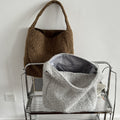 Retro Woolen Large Capacity Commute Tote Bag 6W10BBG2490