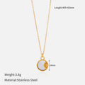 Chic Gold Plated Moon Pendant Choker Necklace 6W6JNC629