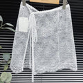 Floral Lace Wrap Skirt - DippedShop Wholesale - #6435