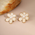 Vintage Enamel Flower Earrings - DippedShop Wholesale - #5891