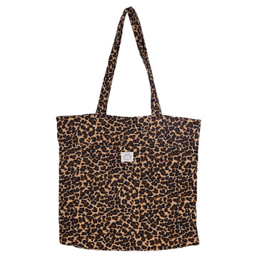 Casual Corduroy Leopard Print Shoulder Bag DP25G640