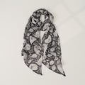 Color Block Plaid Print Silk Scarf 6W6NSI222