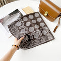 Vintage Cashew Print Square Stain Headscarf MK2BLW6W6NSI43
