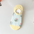 Floral Mesh No Show Socks - DippedShop Wholesale - #3987