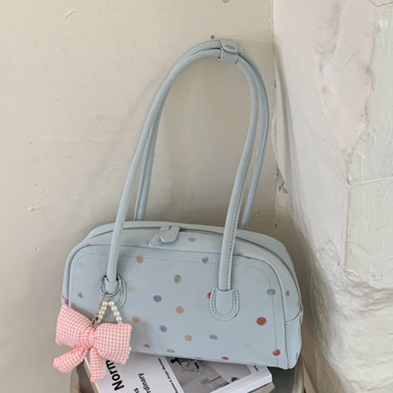 Sweet Color Block Polka Dots Underarm Bag 6W10BBG1373
