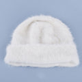Cute Angora Soft Fuzzy Cuffed Knit Beanie 6W6HAT695