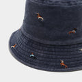 Casual Distressed Embroidery Packable Bucket Hat 8BK6HAT181L