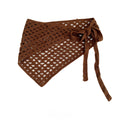 Trendy Solic Color Lace Hollow Triganle Hip Scarf 6W1SL16