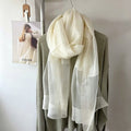 Elegant Solid Color Breathable Long Shawl Silk Scarf 6W6NSC219