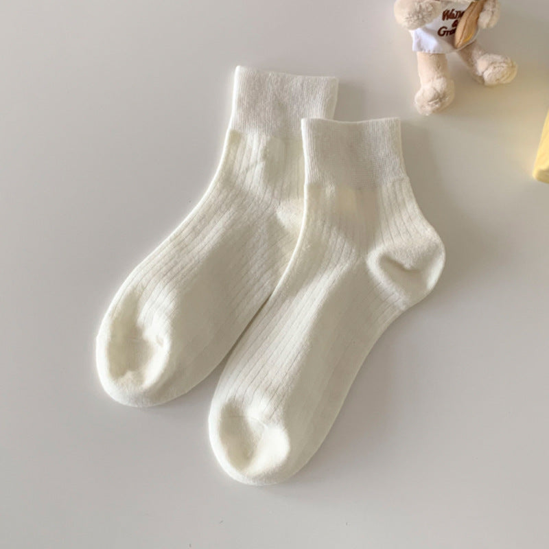 Ribbed Candy Color Socks - DippedShop Wholesale - #6739