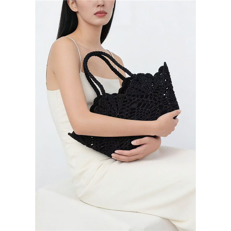 Hand-woven Hollow Beach Tote - DippedShop Wholesale - #4595