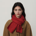 Versatile Solid Color Knit Wool Scarf 6W6NSW301
