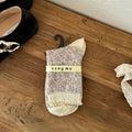 Floral Bow Crew Socks - DippedShop Wholesale - #9123