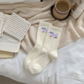 Winter Plush Animal Print Warm Crew Socks 6W8FSO519