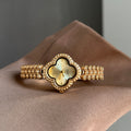 Trendy Lucky Clover Rhinestone Bracelet Quartz Watch MK2SSAS6W6JWA04