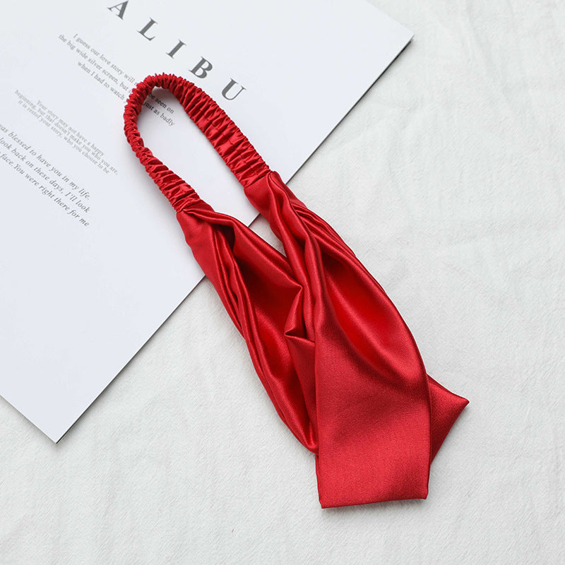 Solid Color Scarf Hairband - DippedShop Wholesale - #7715