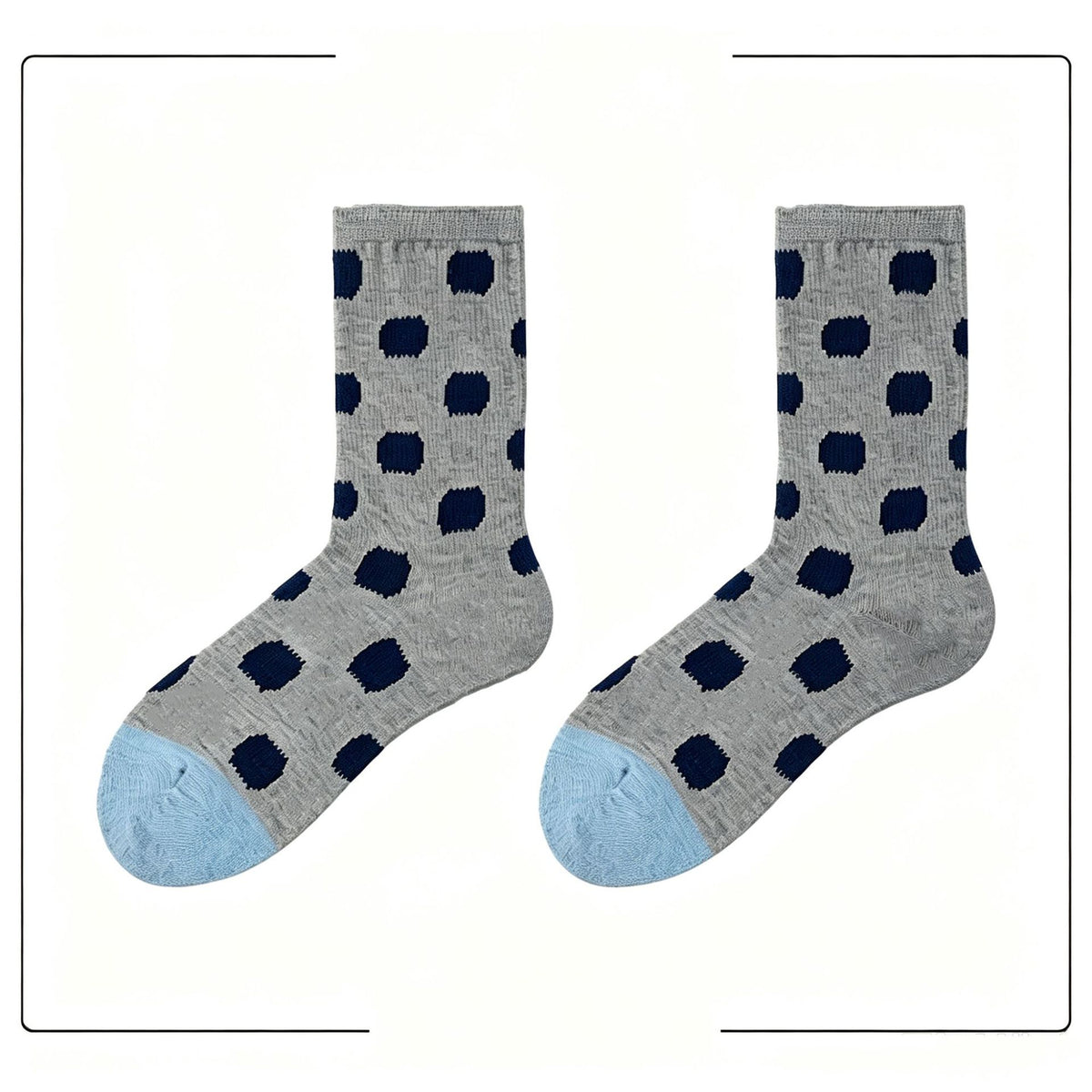 Polka Dot Slouch Crew Socks - DippedShop Wholesale - #8659