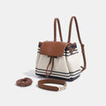 Trendy Striped Color Block Commuter Backpack 6W10BBG2417