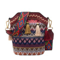 Boho Tassel Crossbody Bucket Bag - DippedShop Wholesale - #0531