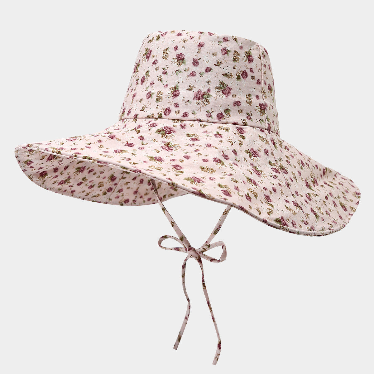 Fashion Floral Print Wide Brim Bucket Hat MK2BW6W6HAT107