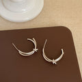 Bowknot Twisted Hoop Earrings - DippedShop Wholesale - #9123