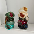 Natural Stones Irregular Weave Resin Bracelets 6W6JBR621