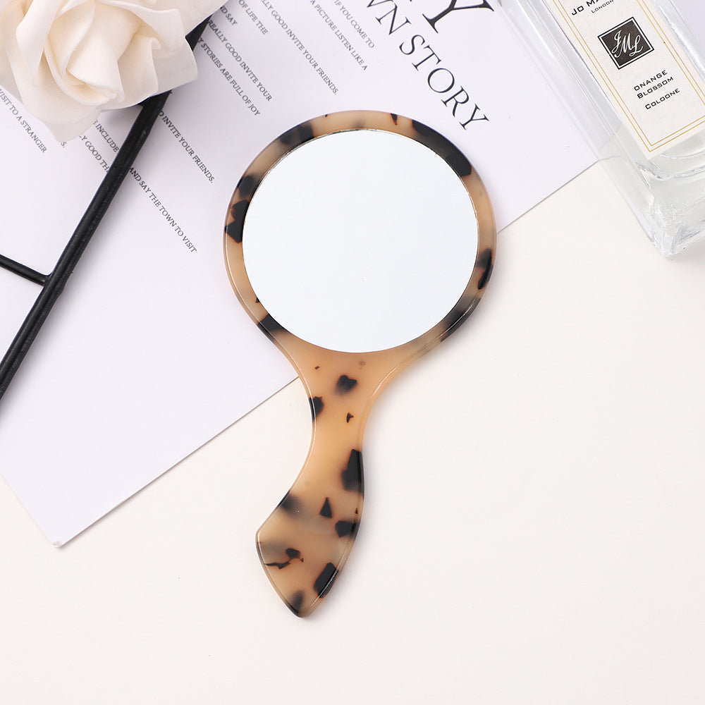 Vintage Round Irregular Handle Makeup Mirror MK2PPFN6CT5MR63