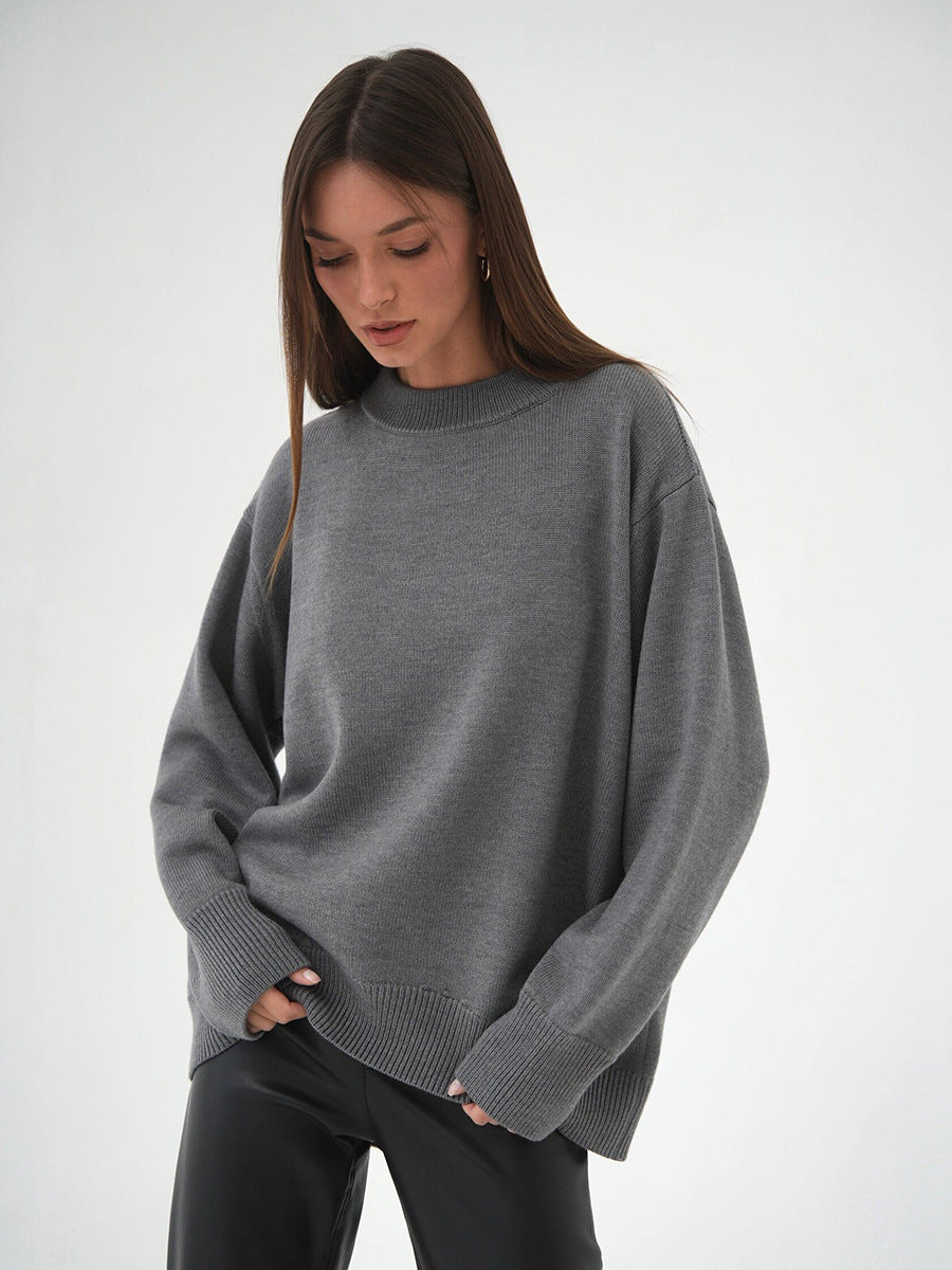 Solid Loose Sweater - DippedShop Wholesale - #0595