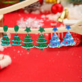 Cute Cartoon Mini Christmas Tree Stud Earrings 6W6JER684