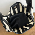 Simple Striped Color Block Mesh Shoulder Bag 6W10BBG2382