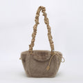 Simple Solid Color Imitation Rabbit Fur Shoulder Bag 6W10BBG1928