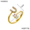 Simple Gold Plated Rhinestone - DippedShop Wholesale - #6003