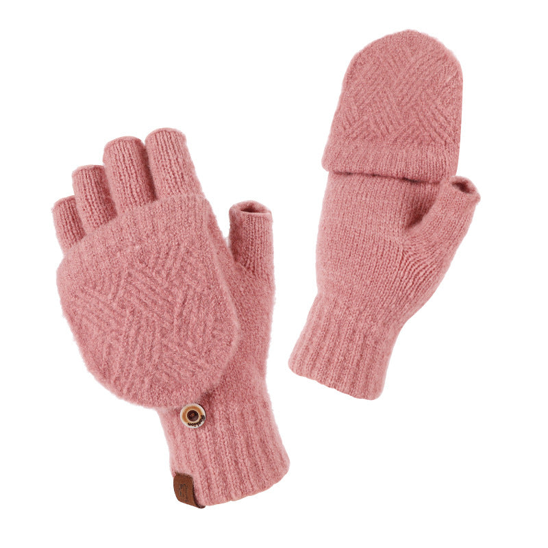 Convertible Flap Fingerless Mittens - DippedShop Wholesale - #2931
