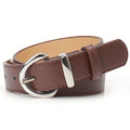 Minimalist Solid Color Skinny PU Leather Belt MK2LEEP6W6JBT46