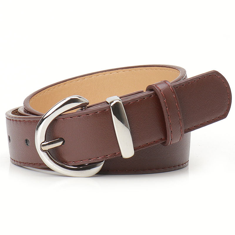 Minimalist Solid Color Skinny PU Leather Belt MK2LEEP6W6JBT46