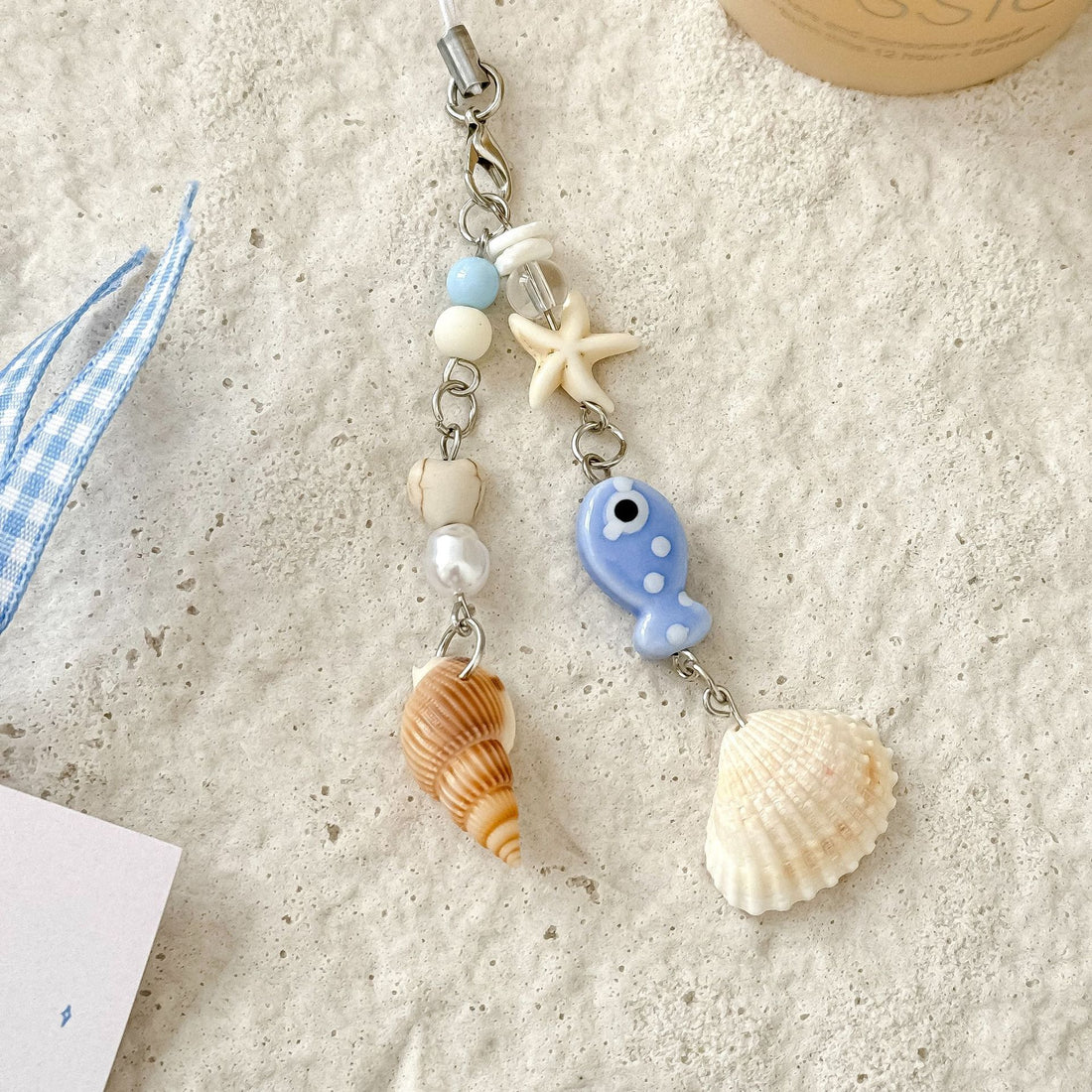Cute Seashell Starfish Keychain Bag Charm  DP25C911