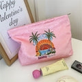 Fresh Coconut Tree Shell Print Cosmetic Bag 6S5CO113