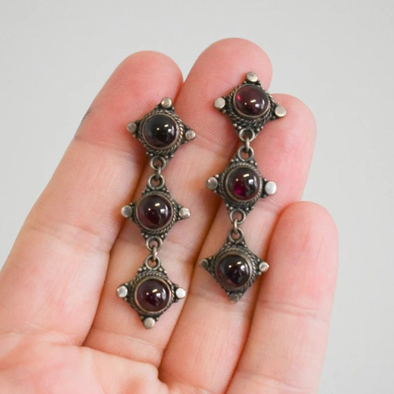 Geometric Cubic Zirconia Earrings - DippedShop Wholesale - #1619