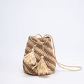 Color Block Woven Shoulder Bag - DippedShop Wholesale - #2147