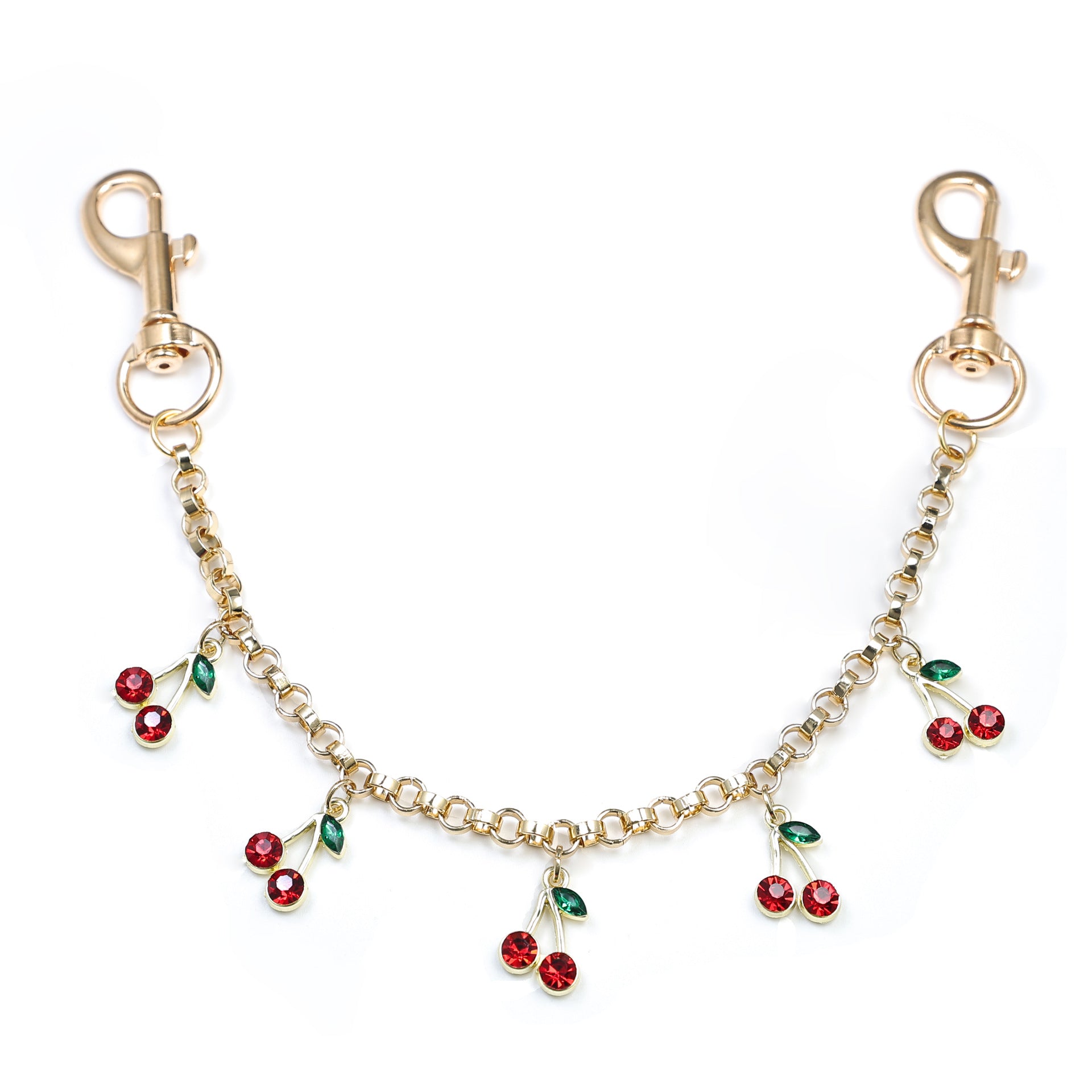 Crystal Cherry Bag Charm - DippedShop Wholesale - #2963